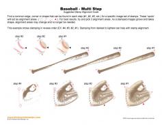 Baseball Multi Step Stamp Alignment Guide