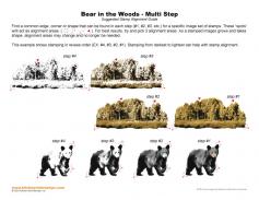 Bear from the Woods Multi Step Stamp Alignment Guide