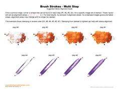 Brush Stokes Multi Step Stamp Alignment Guide