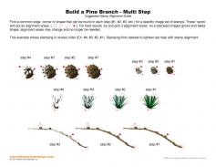 Build a Pine Branch Multi Step Stamp Alignment Guide