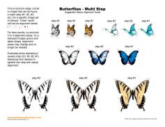 Butterflies Multi Step Stamp Alignment Guide