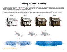 Cabin by the Lake Multi Step Stamp Alignment Guide