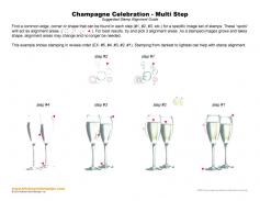 Champagne Celebration Multi Step Stamp Alignment Guide