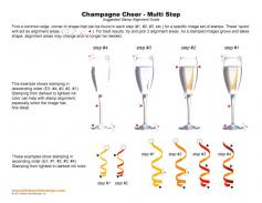 Champagne Cheer Multi Step Stamp Alignment Guide