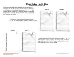 Class Notes Multi Step Stamp Alignment Guide