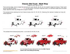 Classic Old Truck Multi Step Stamp Alignment Guide