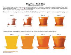 Clay Pots Multi Step Stamp Alignment Guide