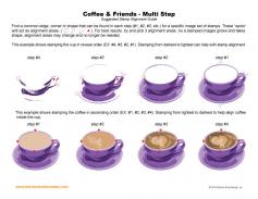 Coffee and Friends Multi Step Stamp Alignment Guide