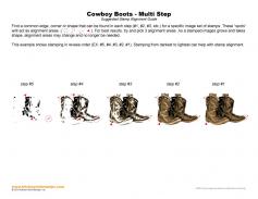 Cowboy Boots Multi Step Stamp Alignment Guide