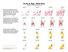 Ducks and Pigs Multi Step Stamp Alignment Guide