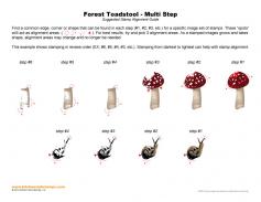 Forest Toadstool Multi Step Stamp Alignment Guide