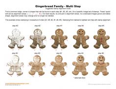 Printable shrink plastic gingerbread gift toppers for Curbly – makeandtell