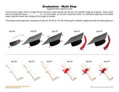 Graduation Multi Step Stamp Alignment Guide