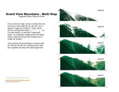 Grand View Mountains Multi Step Stamp Alignment Guide