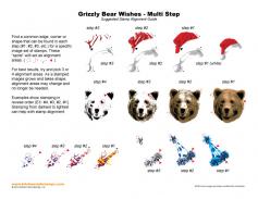 Grizzly Bear Wishes Multi Step Stamp Alignment Guide