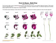 Heart and Roses Multi Step Stamp Alignment Guide
