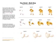 Hey Chick Multi Step Stamp Alignment Guide
