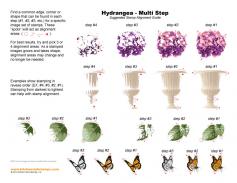 Hydrangea Multi Step Stamp Alignment Guide