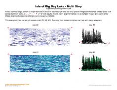 Isle of Big Bay Lake Multi Step Stamp Alignment Guide