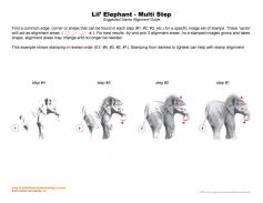 Lil Elephant Multi Step Stamp Alignment Guide