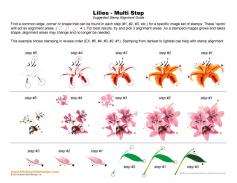 Lilies Multi Step Stamp Alignment Guide