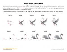 Love Birds Multi Step Stamp Alignment Guide