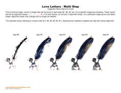 Love Letters Multi Step Stamp Alignment Guide