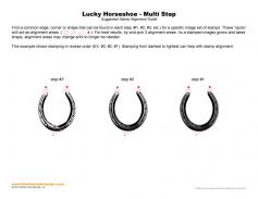 Lucky Horseshoe Multi Step Stamp Alignment Guide