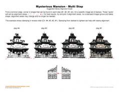 Mysterious Mansion Multi Step Stamp Alignment Guide