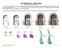 Old World Door Multi Step Stamp Alignment Guide