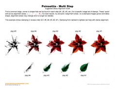 Poinsettia Multi Step Stamp Alignment Guide