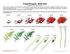 Poppy Bouquet Multi Step Stamp Alignment Guide