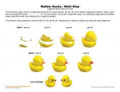 Rubber Ducky Multi Step Stamp Alignment Guide