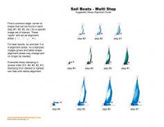 Sail Boats Multi Step Stamp Alignment Guide