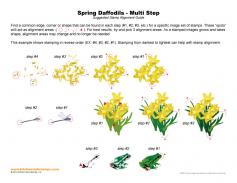 Spring Daffodils Multi Step Stamp Alignment Guide