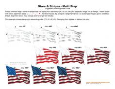 Stars and Stripes Multi Step Stamp Alignment Guide