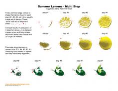 Summer Lemons Multi Step Stamp Alignment Guide