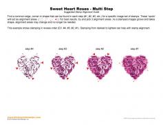 Sweet Heart Roses Multi Step Stamp Alignment Guide