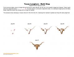 Texas Longhorn Multi Step Stamp Alignment Guide