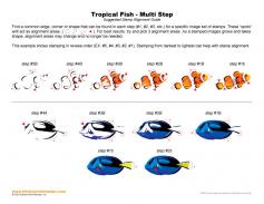 Tropical Fish Multi Step Stamp Alignment Guide