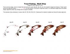 Trout Fishing Multi Step Stamp Alignment Guide