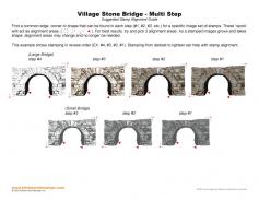 Village Stone Bridge Multi Step Stamp Alignment Guide
