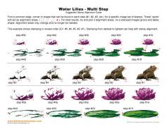 Water Lilies Multi Step Stamp Alignment Guide