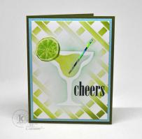 Lime Margarita Cheers  card - Kitchen Sink Stamps
