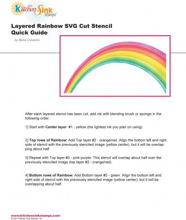 Layered Rainbow Stencil User Guide