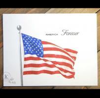 Clean and Simple Forever America Card - Kitchen Sink Stamps