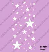 Stellar Layered Stars - BOTTOM Layer stencil design