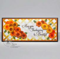 Mums Thanksgiving card Wreath