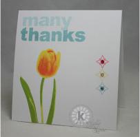 Tulips Thank You Card - Kitchen Sink Stamps