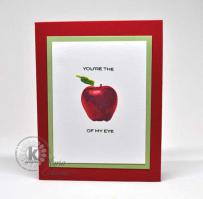 Apple of My Eye Card - Kitchen Sink Stamps